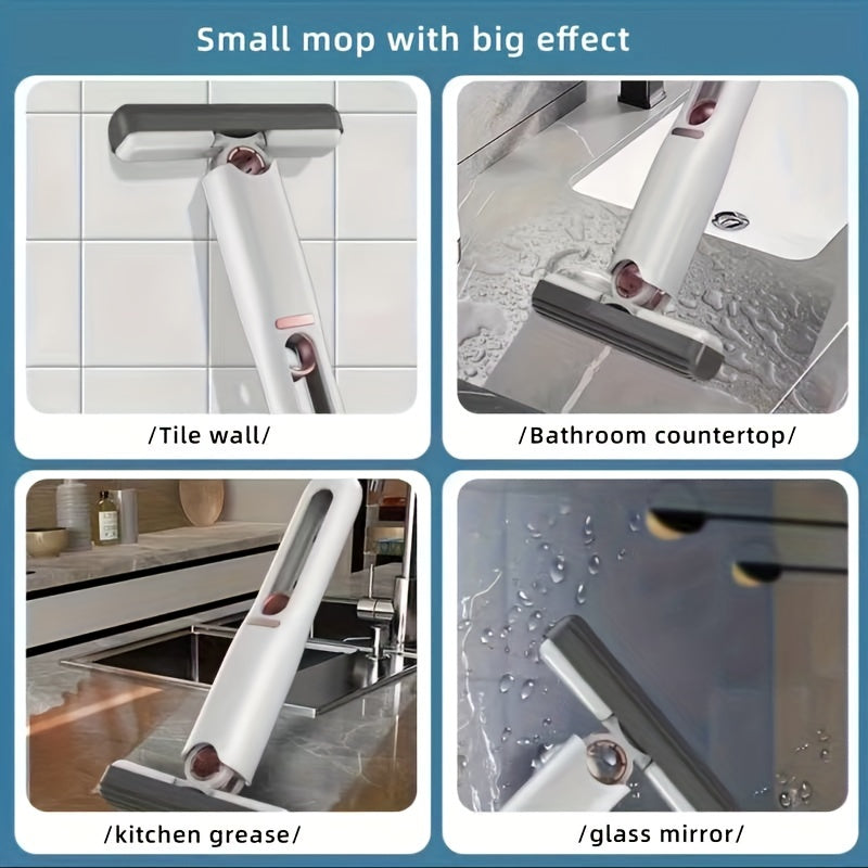 Portable Mini Absorbent Portable Squeeze Cleaning Mop