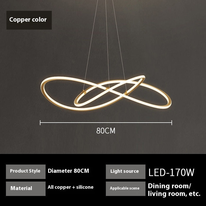 Copper Minimalist Modern Light Luxury Creative Chandelier