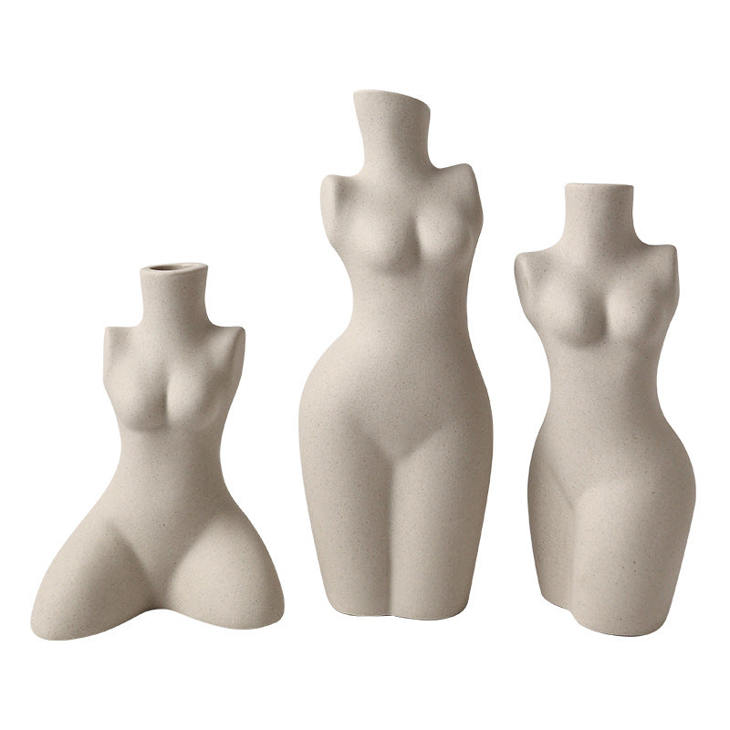 Modeling Art Vase Silent Style Ceramic Vase Sculpture