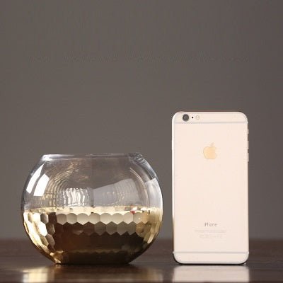 Honeycomb Glass Vase Transparent