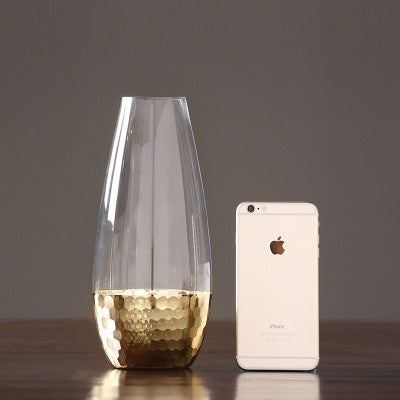 Honeycomb Glass Vase Transparent