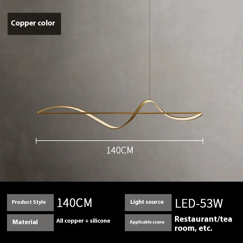 Copper Minimalist Modern Light Luxury Creative Chandelier