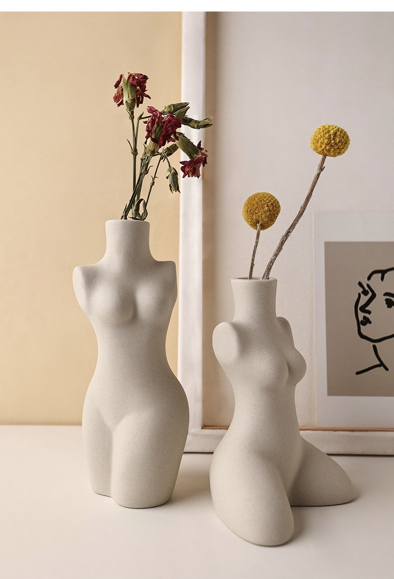 Modeling Art Vase Silent Style Ceramic Vase Sculpture