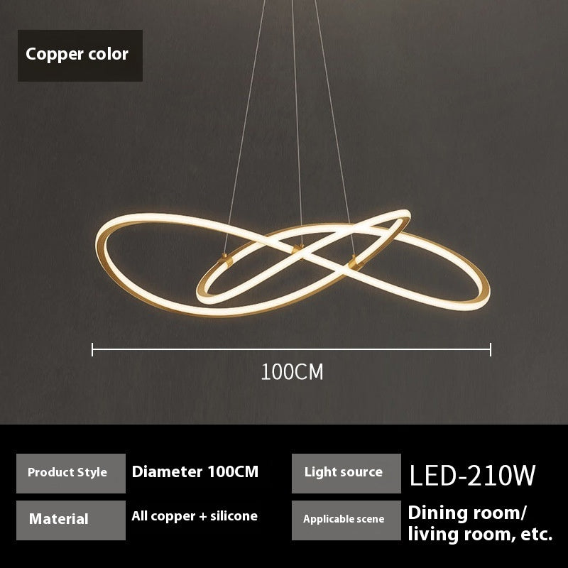 Copper Minimalist Modern Light Luxury Creative Chandelier