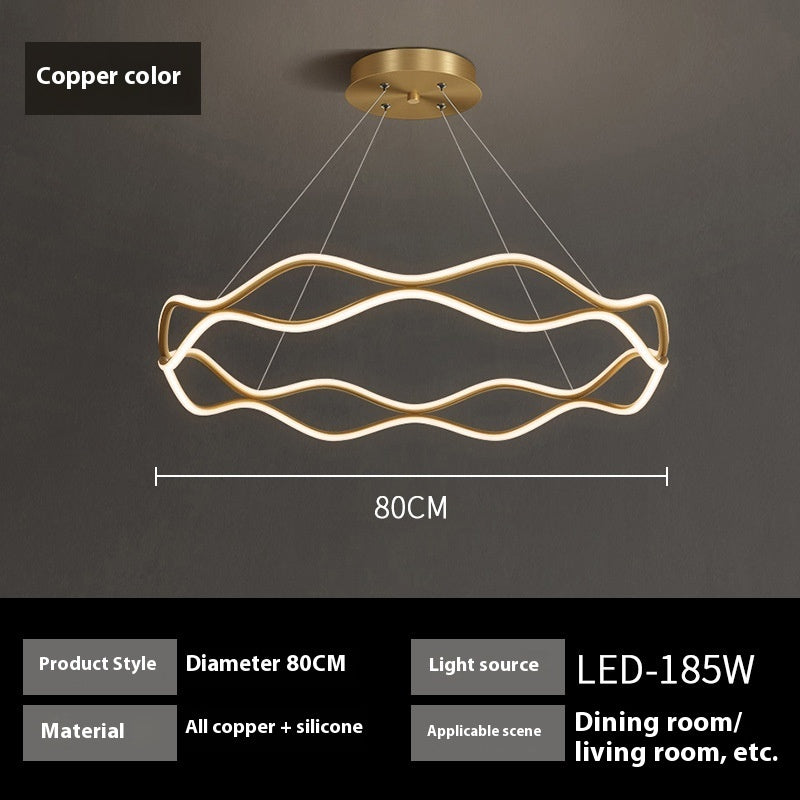 Copper Minimalist Modern Light Luxury Creative Chandelier