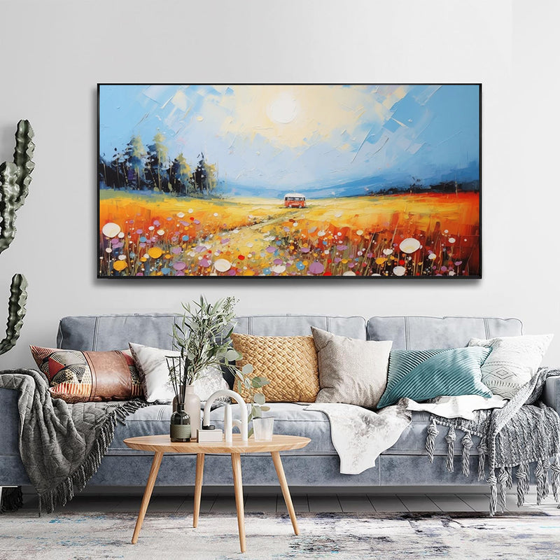 Natural Scenery Paintings Art Hand Painted Canvas