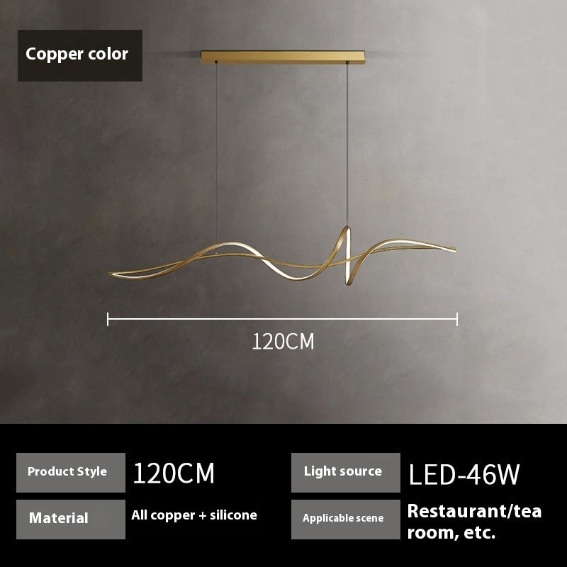 Copper Minimalist Modern Light Luxury Creative Chandelier