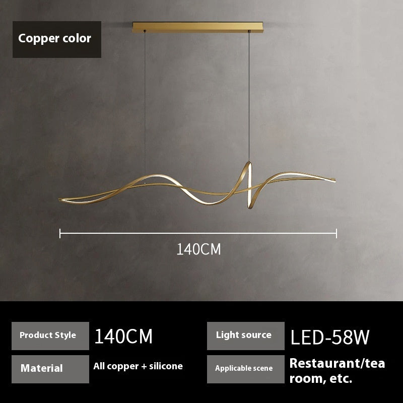 Copper Minimalist Modern Light Luxury Creative Chandelier