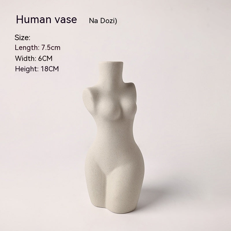 Modeling Art Vase Silent Style Ceramic Vase Sculpture