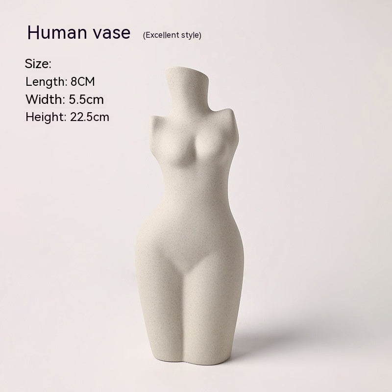Modeling Art Vase Silent Style Ceramic Vase Sculpture