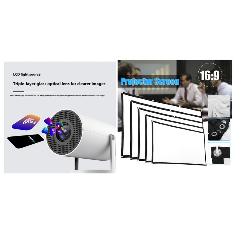 Portable Projector For Home Use 180 Degrees