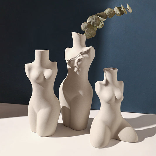Modeling Art Vase Silent Style Ceramic Vase Sculpture