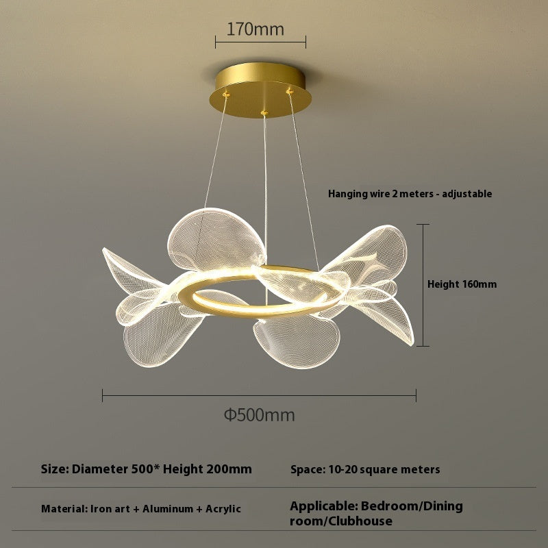 Art Chandelier Italian Minimalist Bedroom Chandelier