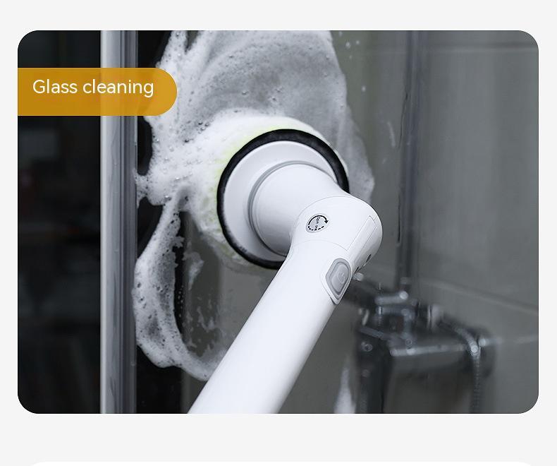 Electric Scrubber Wall Long Handle Multifunction Cleaning Brush
