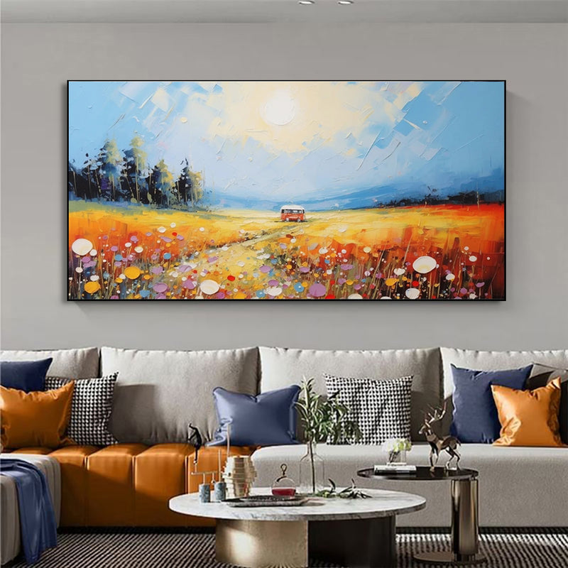 Natural Scenery Paintings Art Hand Painted Canvas