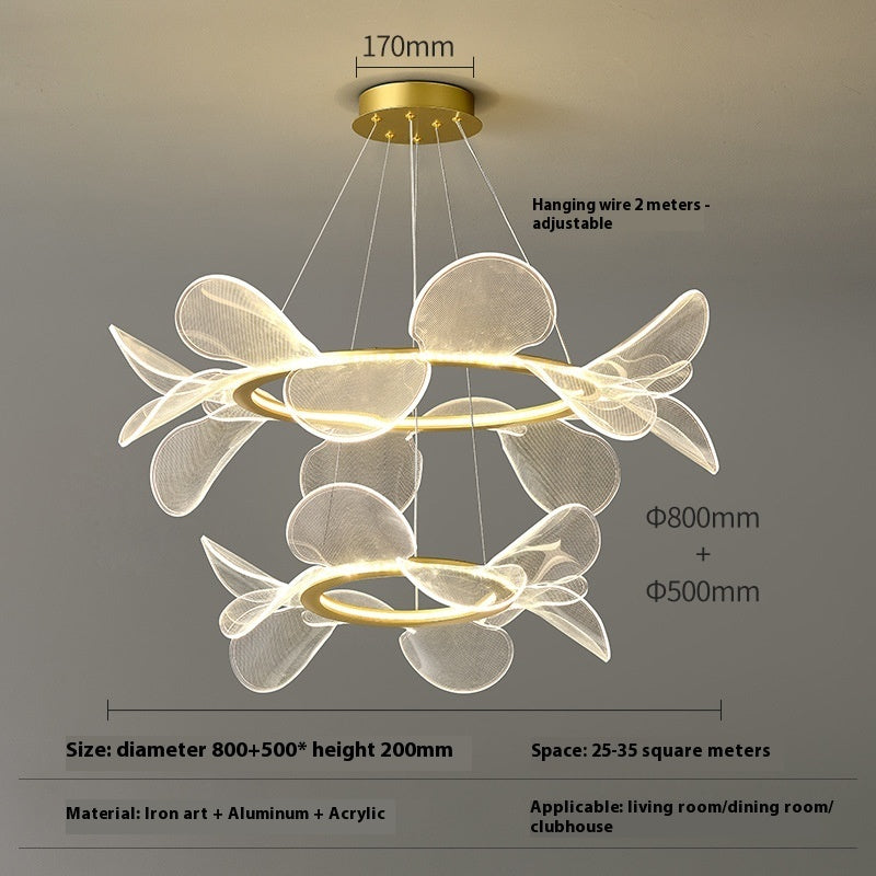 Art Chandelier Italian Minimalist Bedroom Chandelier