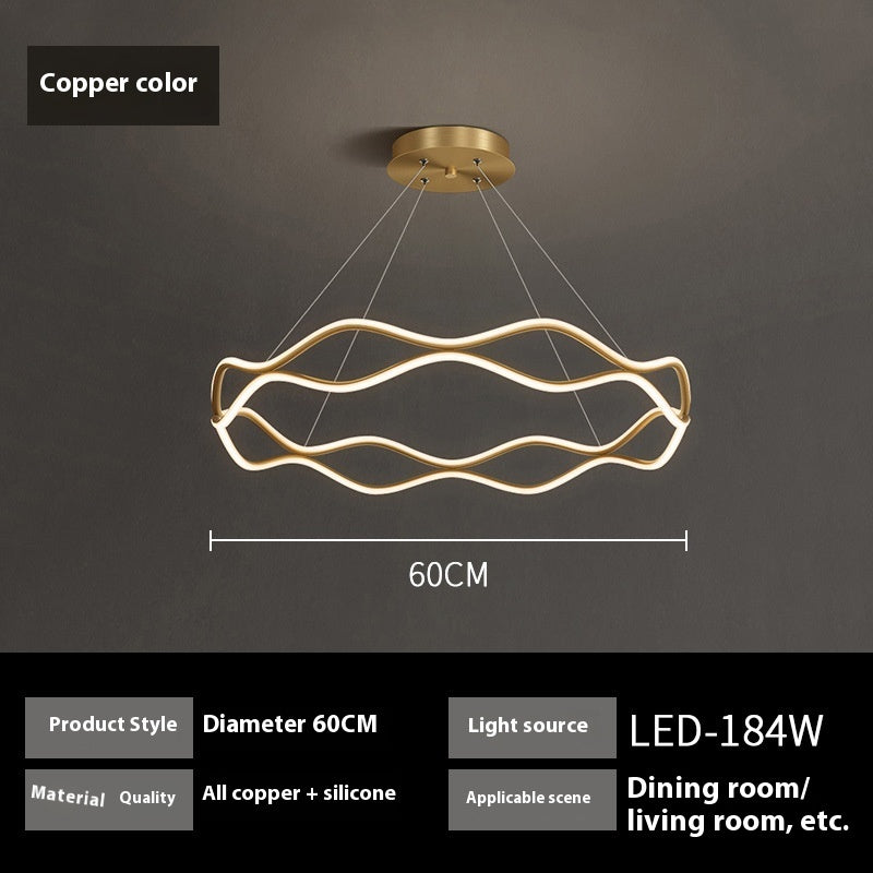 Copper Minimalist Modern Light Luxury Creative Chandelier