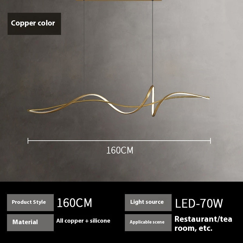 Copper Minimalist Modern Light Luxury Creative Chandelier