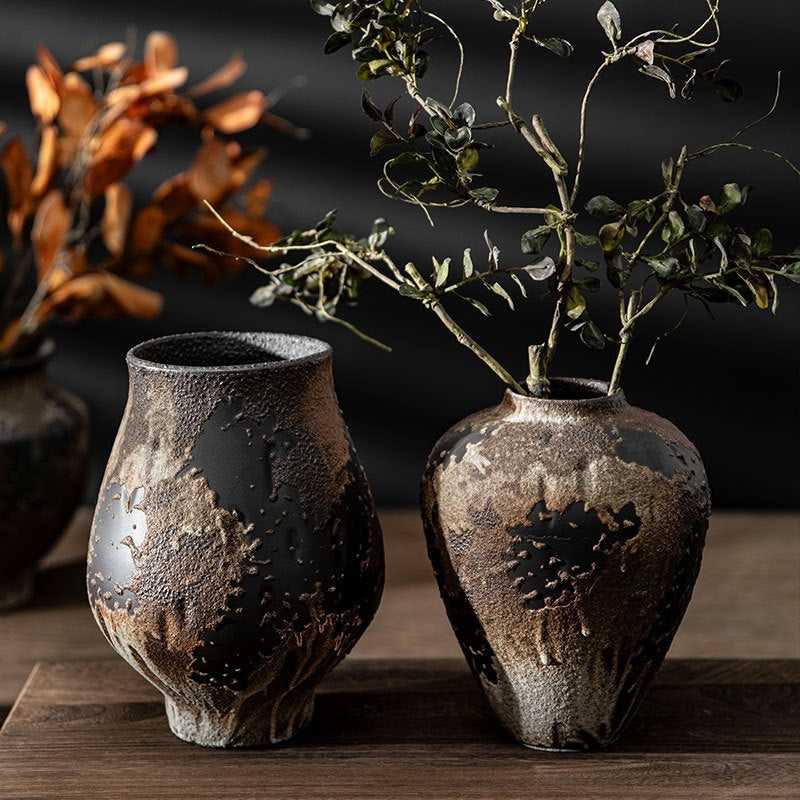 Vintage Ceramic Vase Flower Arrangement Decoration