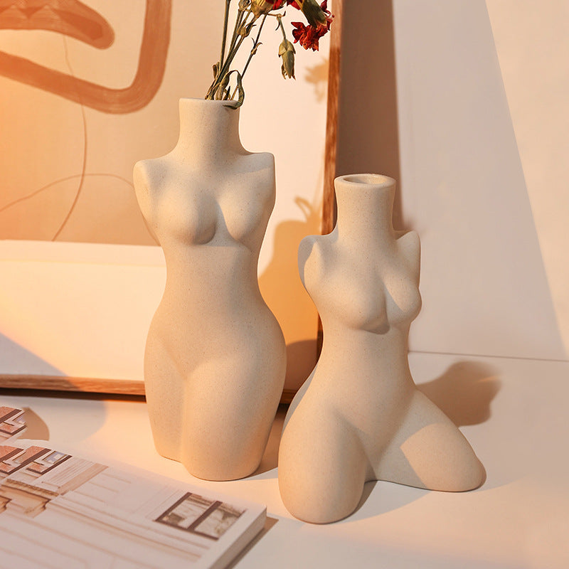 Modeling Art Vase Silent Style Ceramic Vase Sculpture